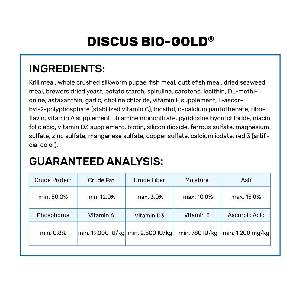 Hikari Tropical Discus Bio-Gold Fish Food 2.82 oz