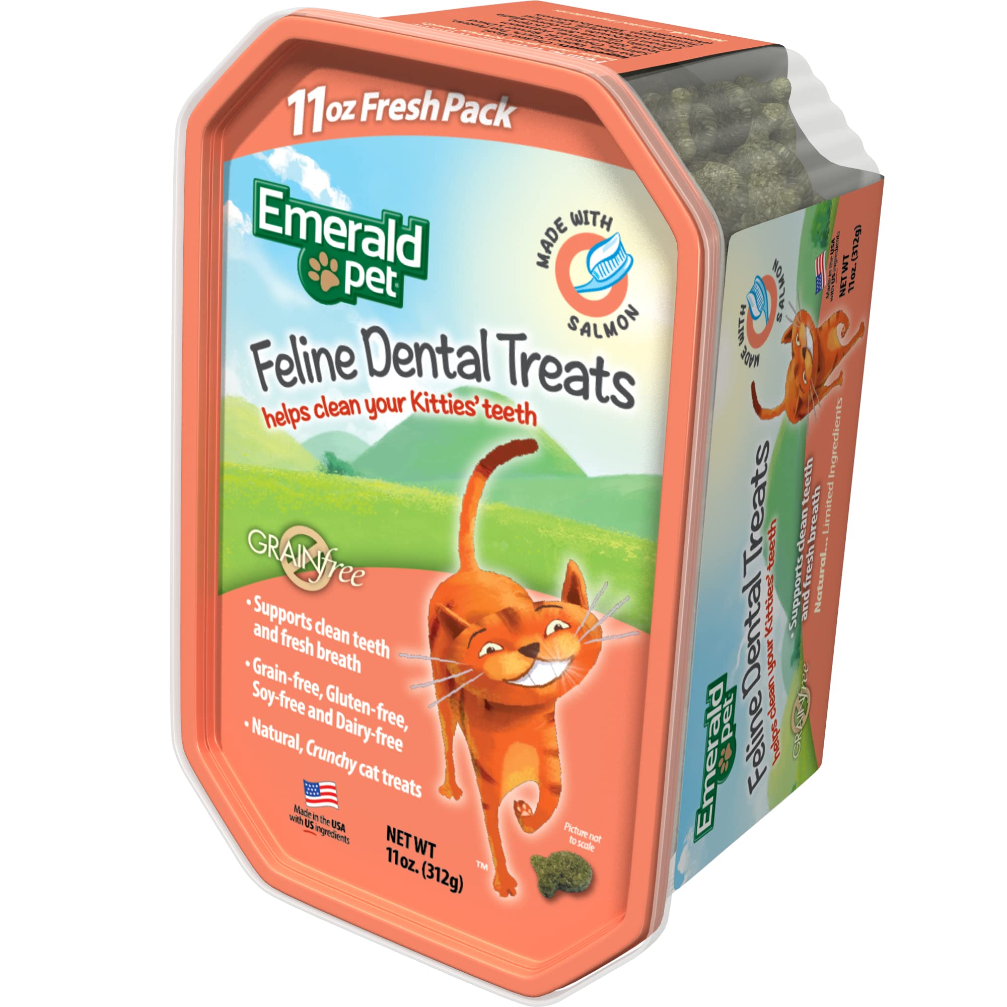 Emerald Pet Cat Dental Treat Salmon 11oz
