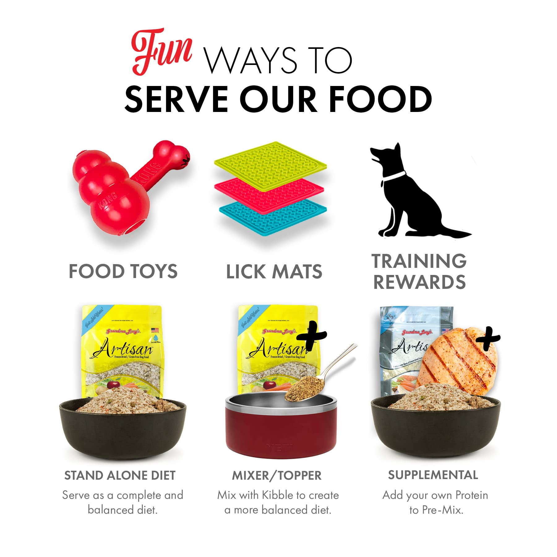 Grandma Lucy's Grain Free and Freeze-Dried - Artisan Chicken, 1Lb