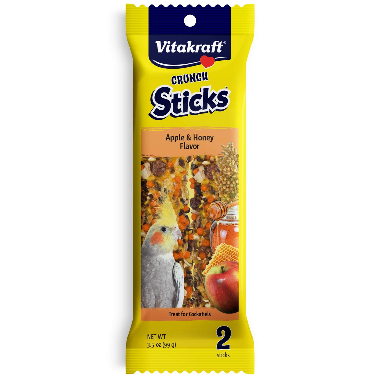 Vitakraft Cockatiel Treat Sticks Apple & Honey - 3.5oz