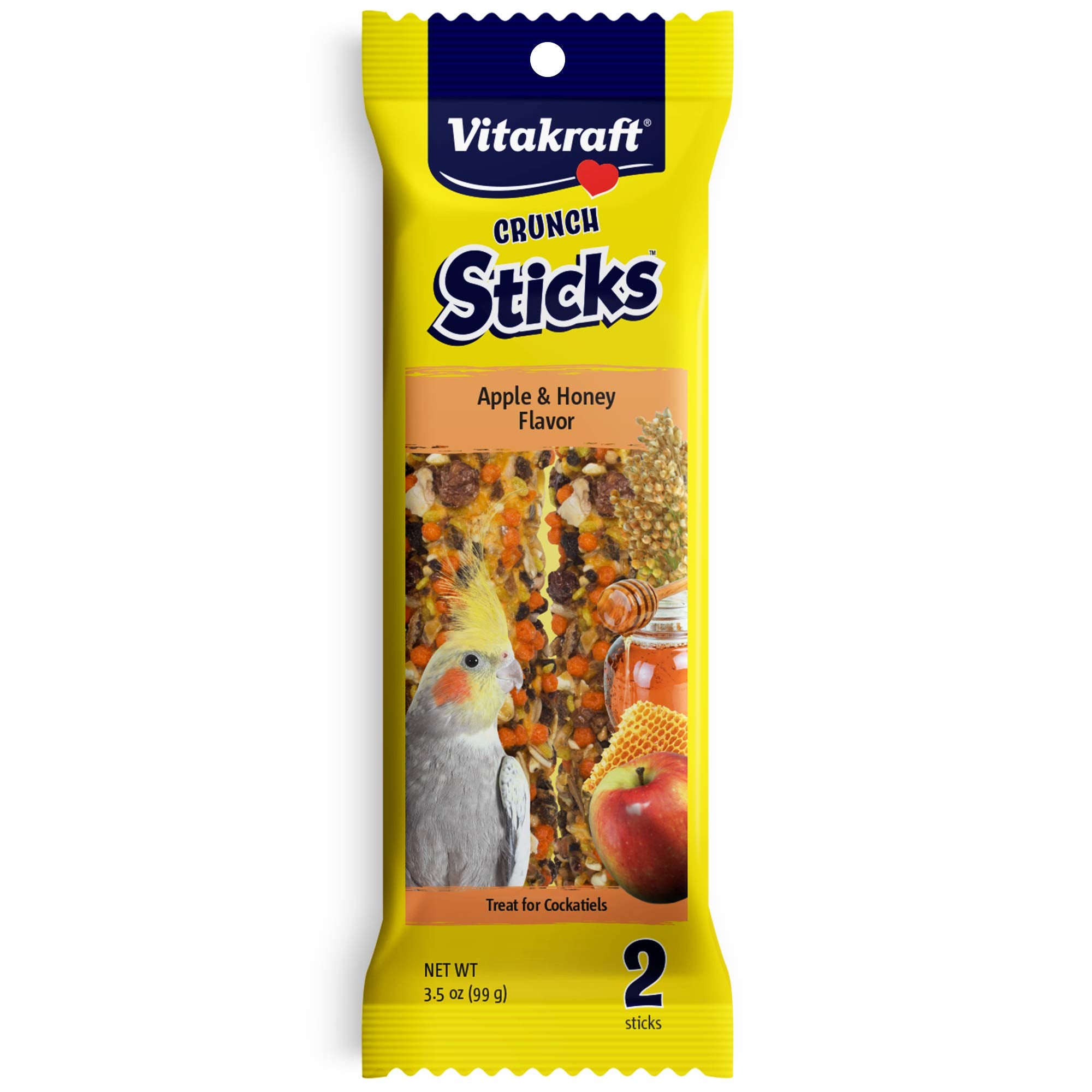 Vitakraft Cockatiel Treat Sticks Apple & Honey - 3.5oz