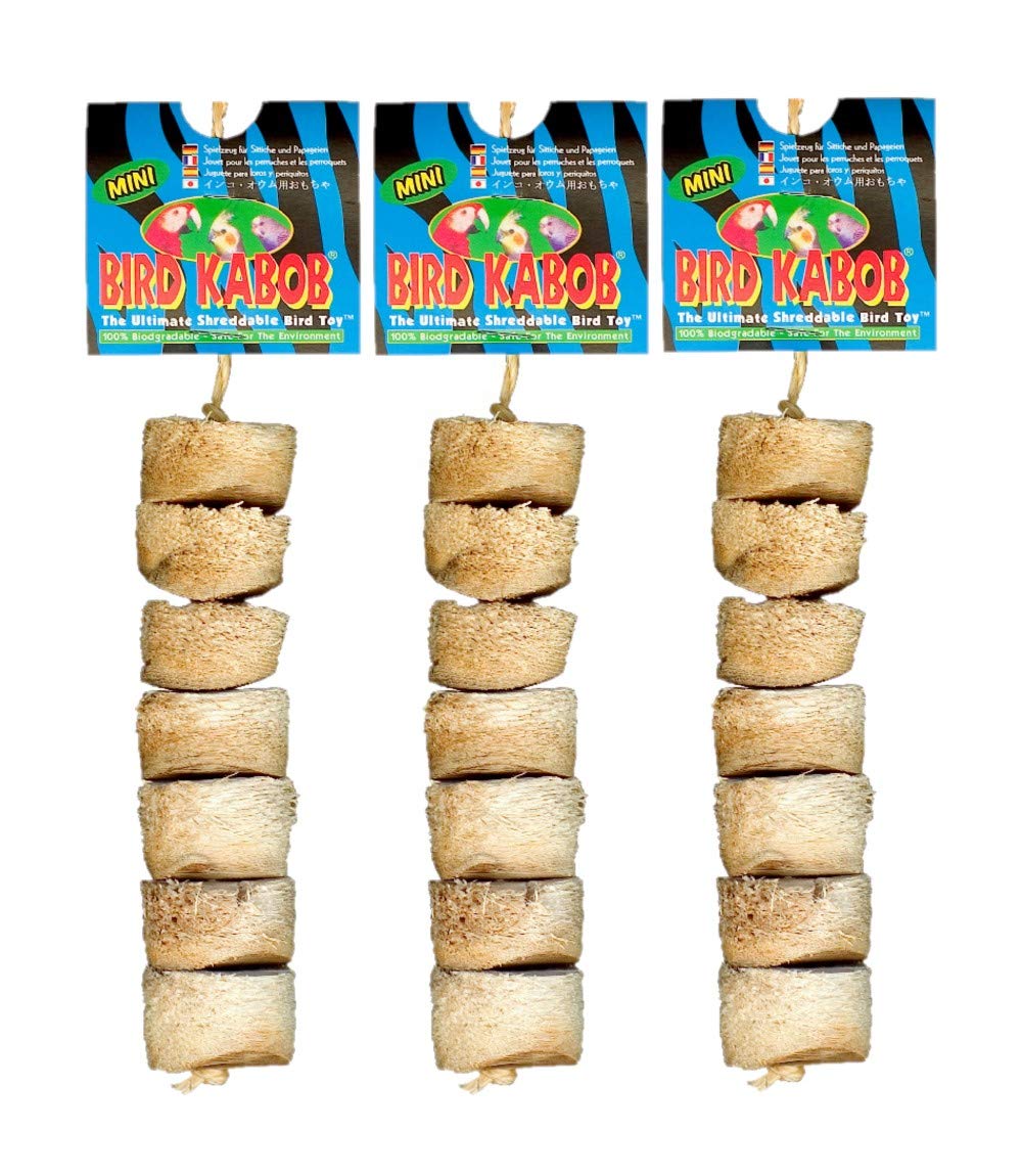 Wesco Mucho Bird Kabob Shreddable Parrot Toy Mini (3 Pack)
