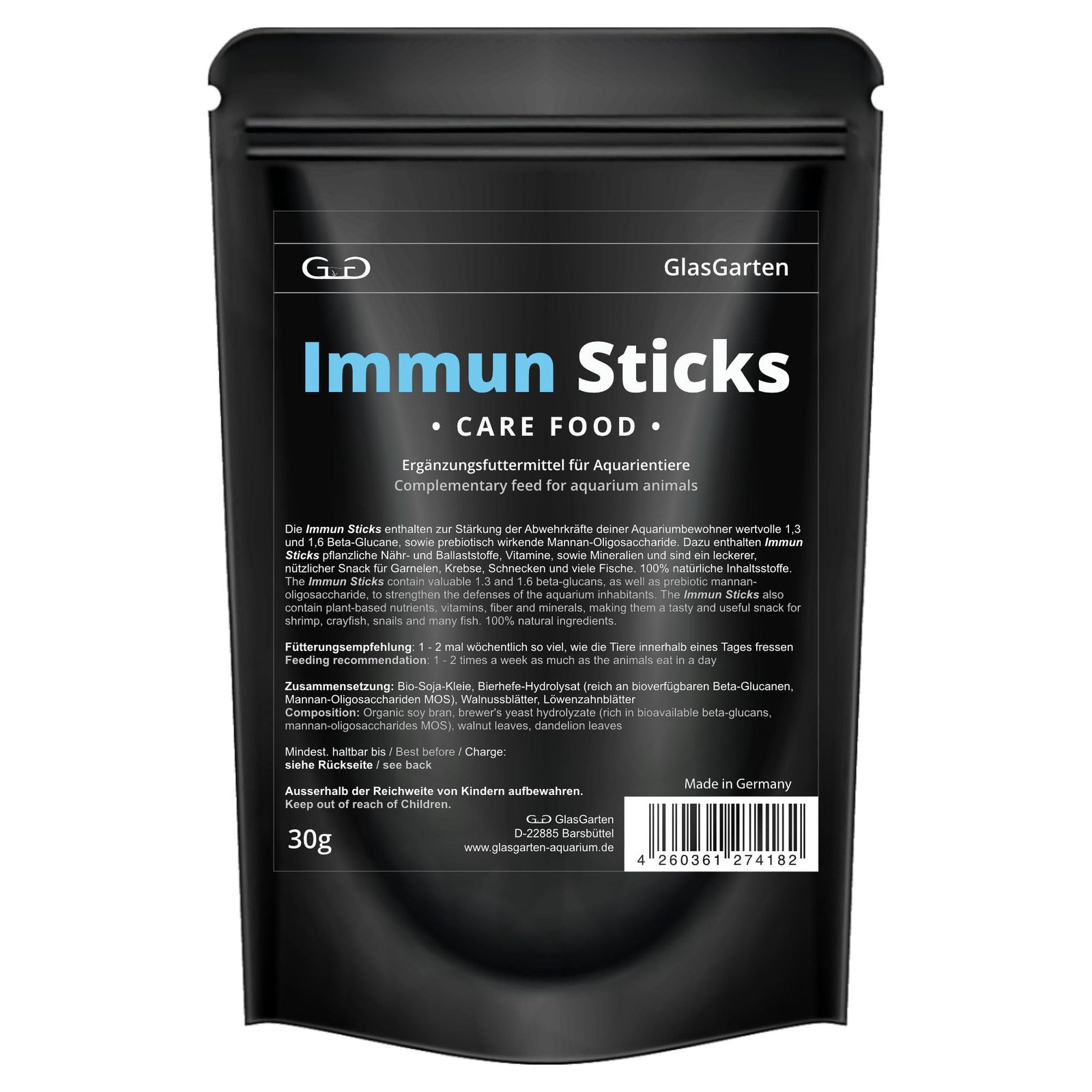 GlasGarten Immun Sticks - Care Food
