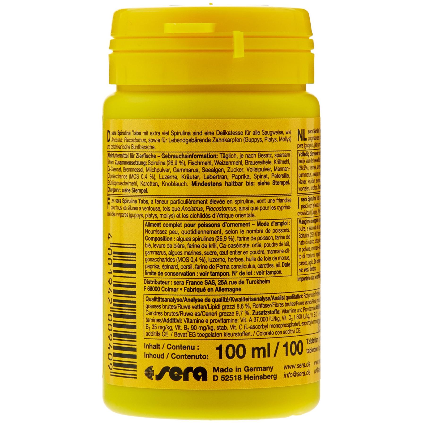 Sera Spirulina Tabs 2.1 oz