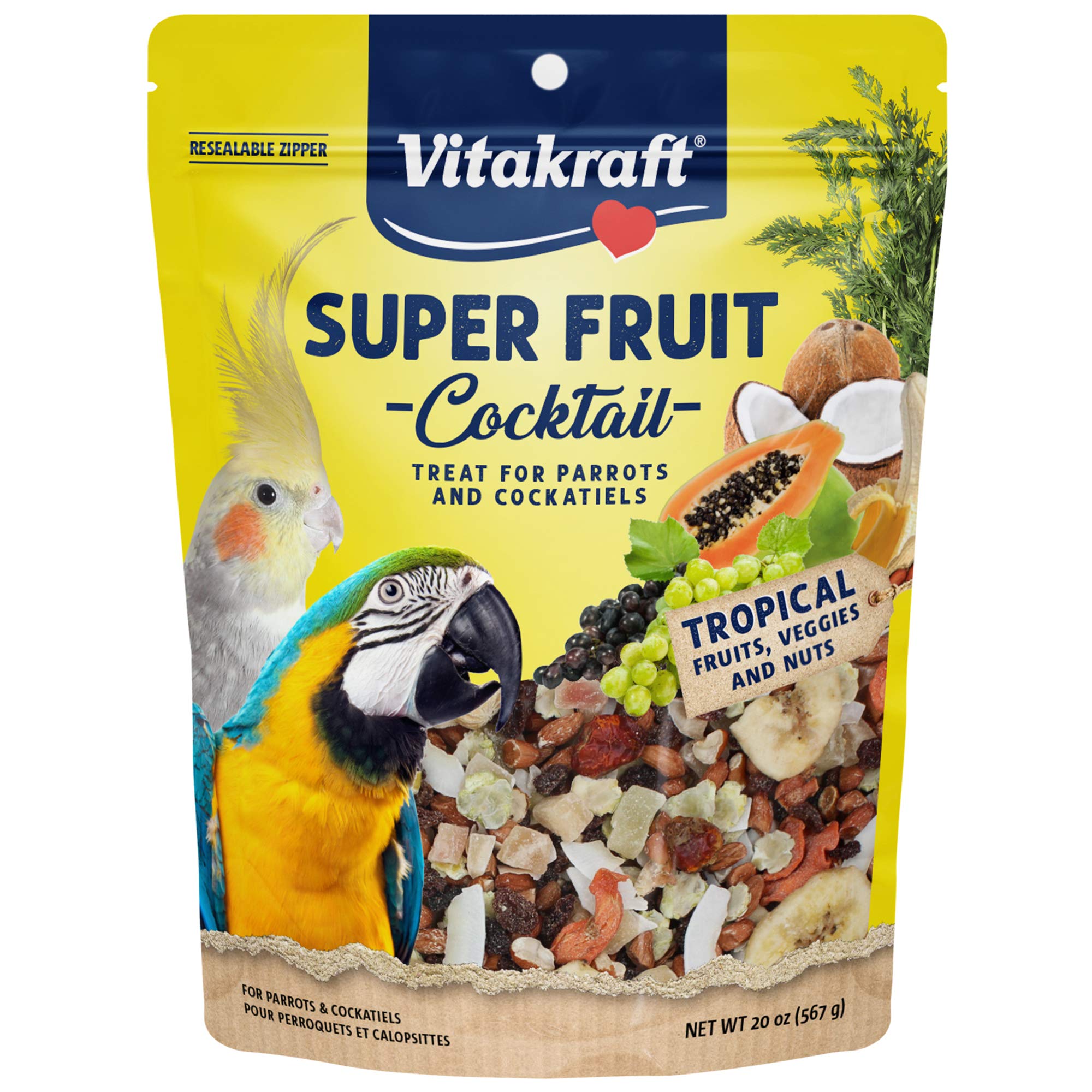 Vitakraft Super Fruit Cocktail Parrots & Cockatiels, 20oz