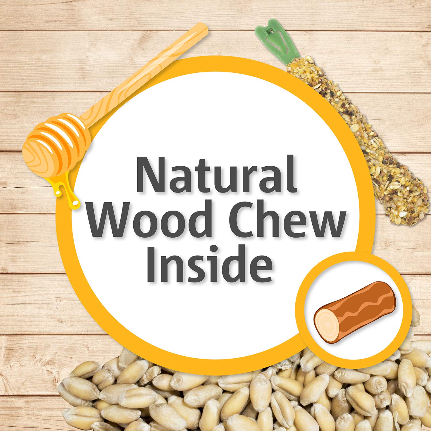 Vitakraft Cockatiel Treat Sticks Apple & Honey - 3.5oz