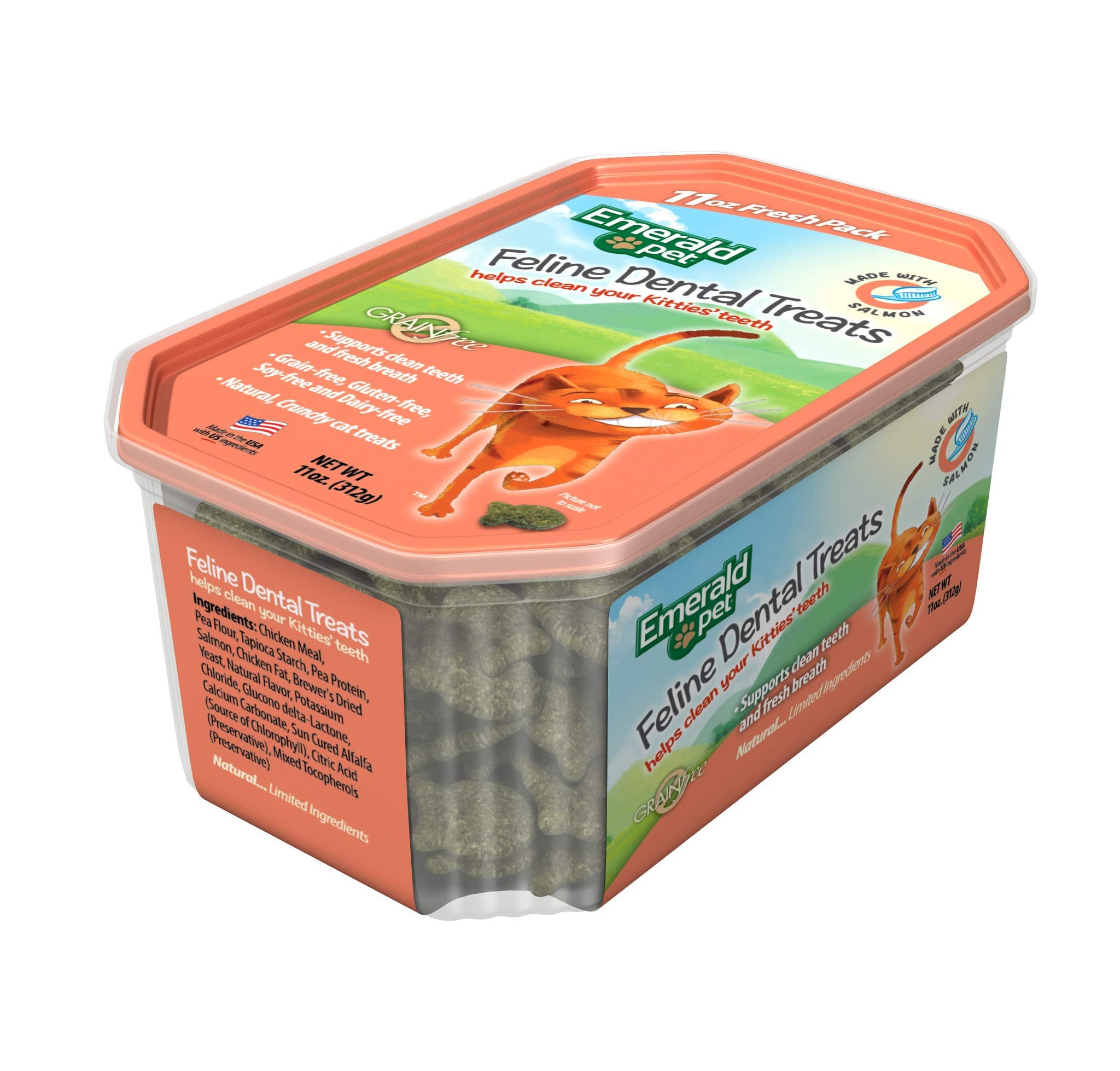 Emerald Pet Cat Dental Treat Salmon 11oz