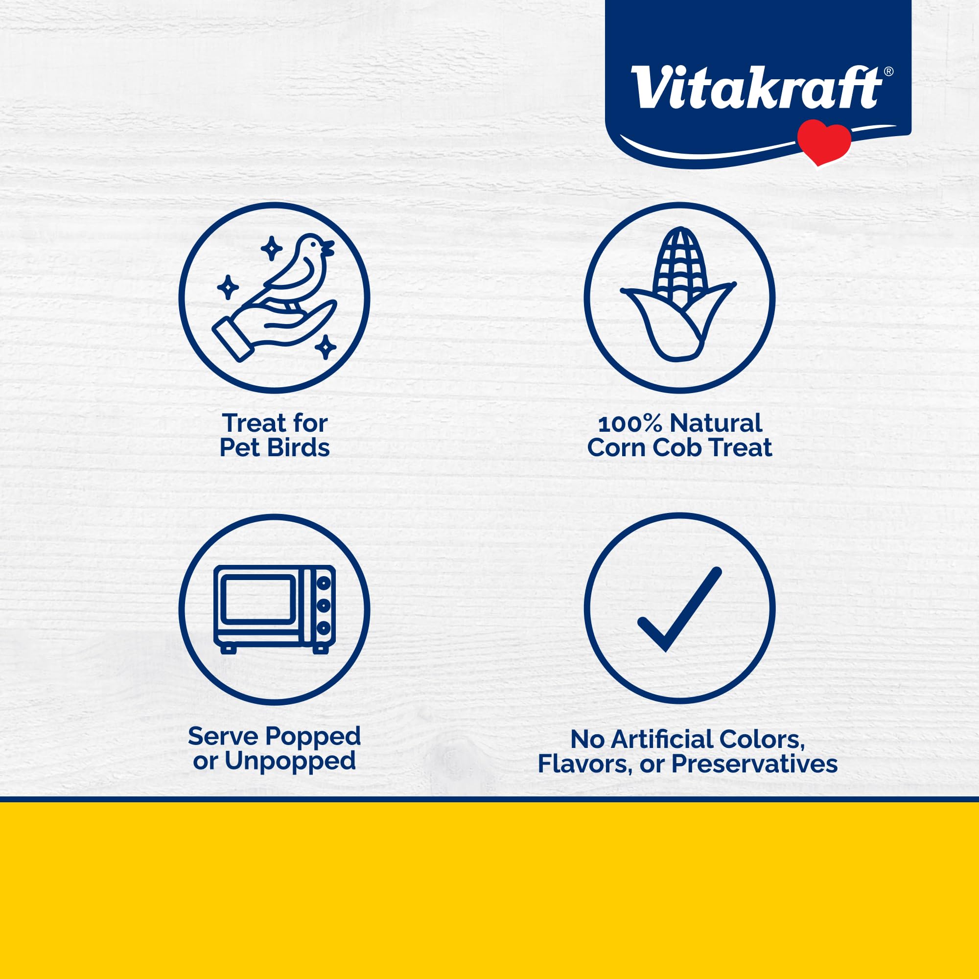 Vitakraft Mini-Pop Corn Cob Bird Treat