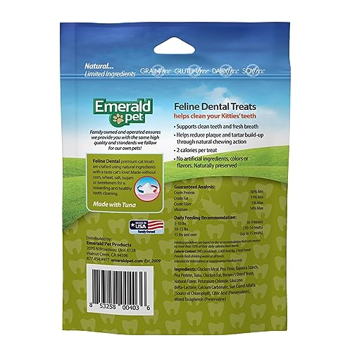 Emerald Pet Cat Dental Grain Free Treats Tuna 3oz