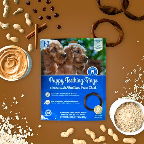 N-Bone Puppy Teething Rings Peanut Butter