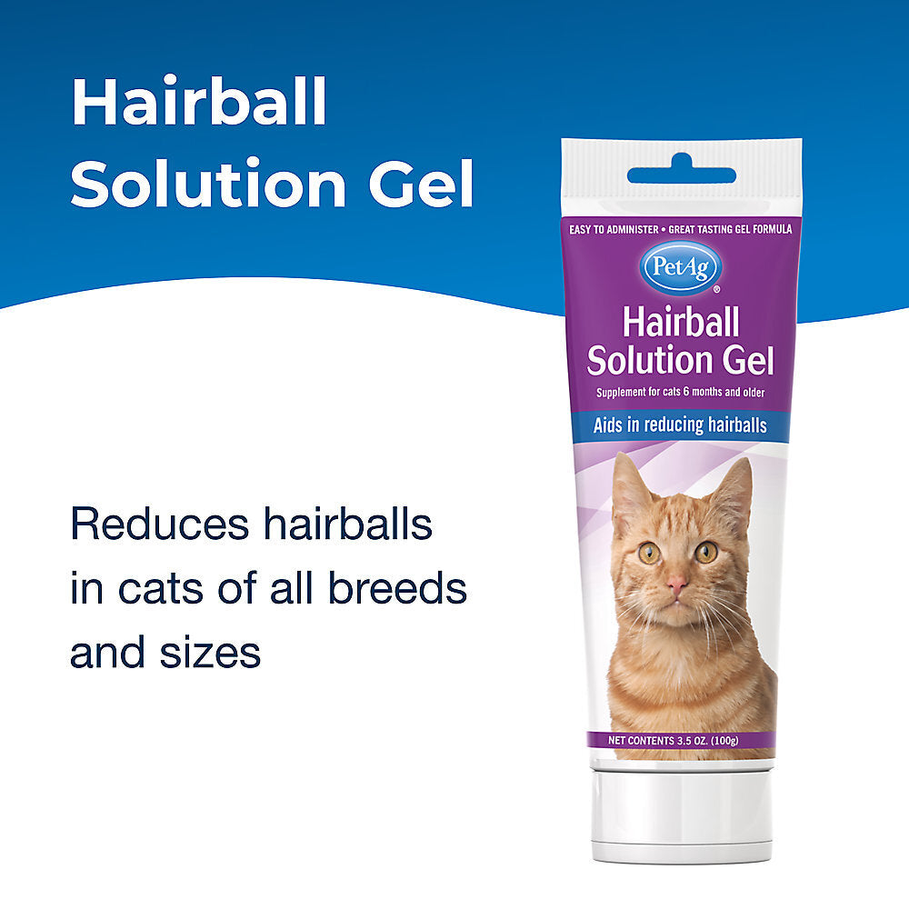PetAg Hairball Solution Gel Supplement for Cats