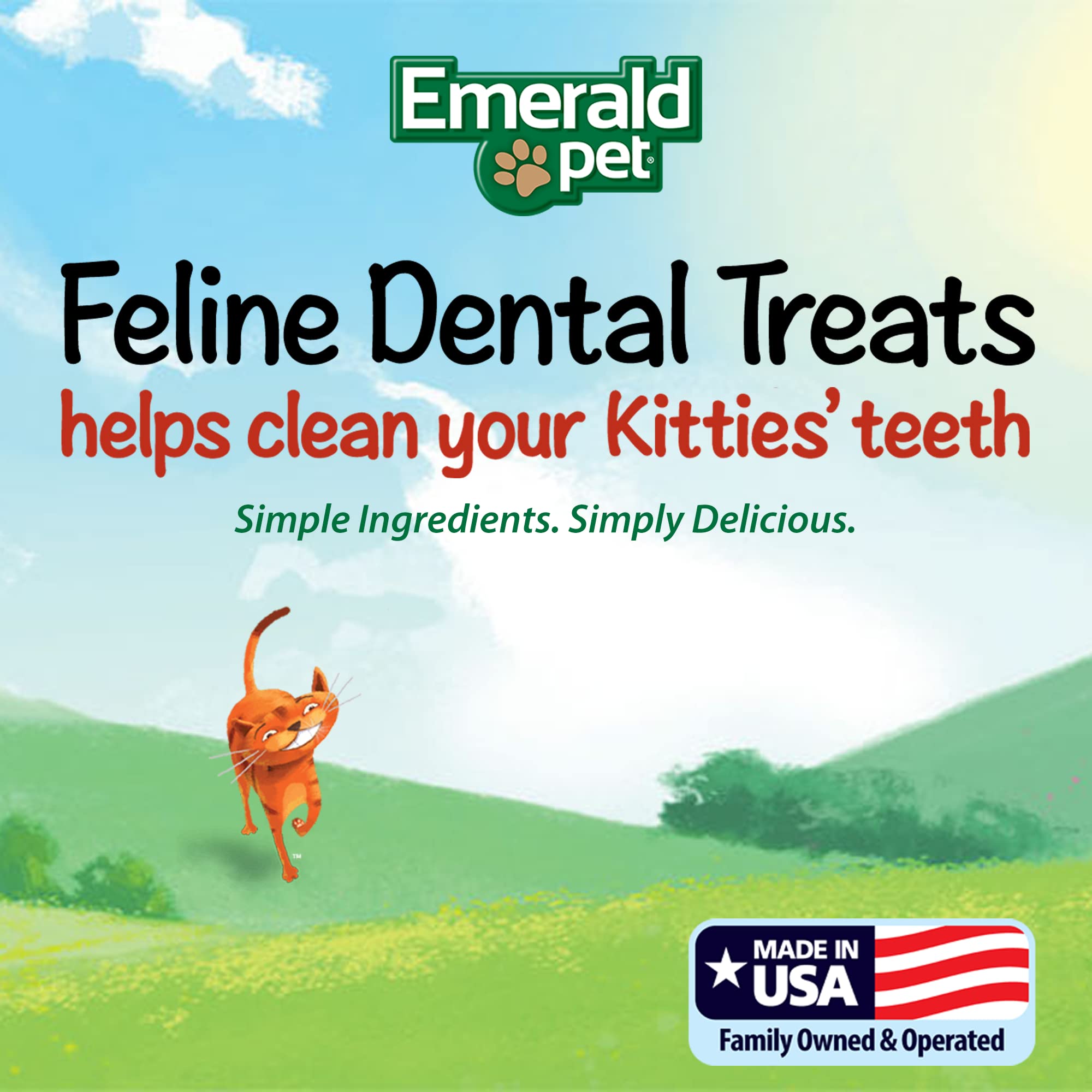 Emerald Pet Cat Dental Treat Catnip 11oz