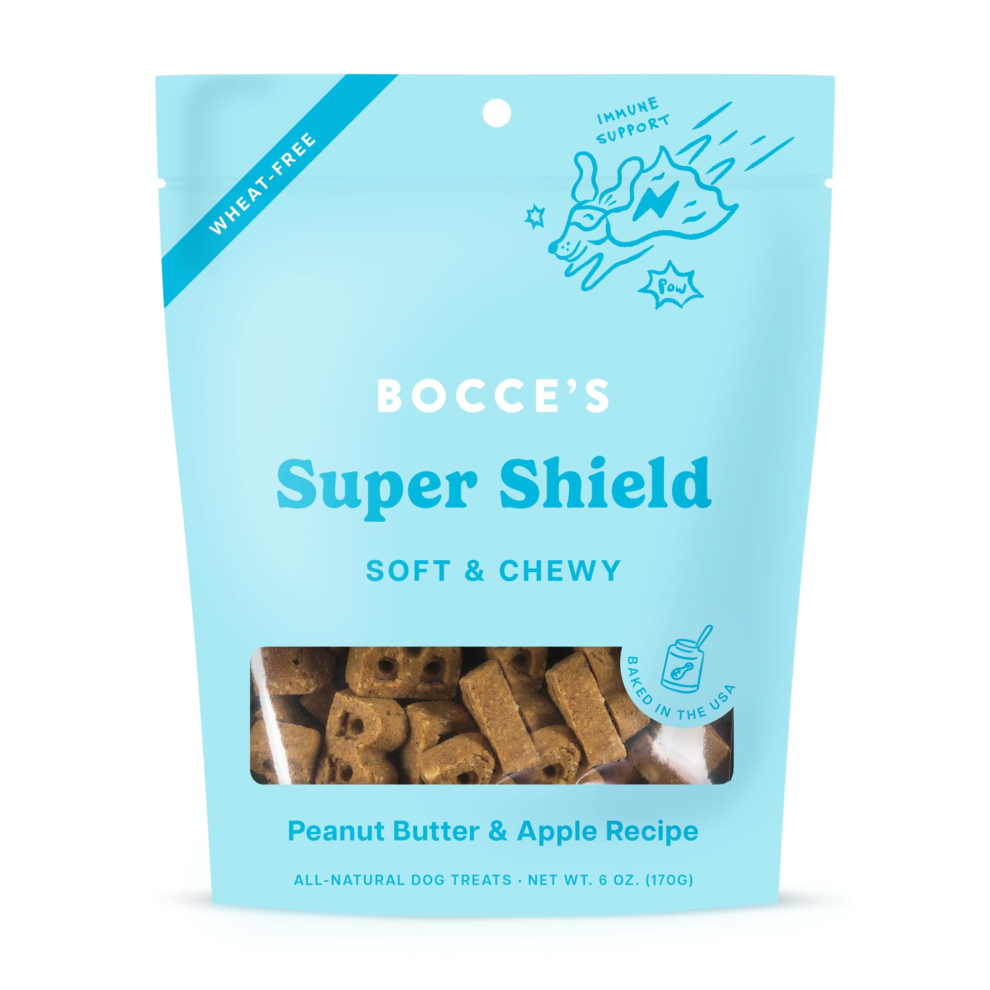 Bocce’s Bakery Dailies Super Shield Dog Treats for Immune Support 6 oz