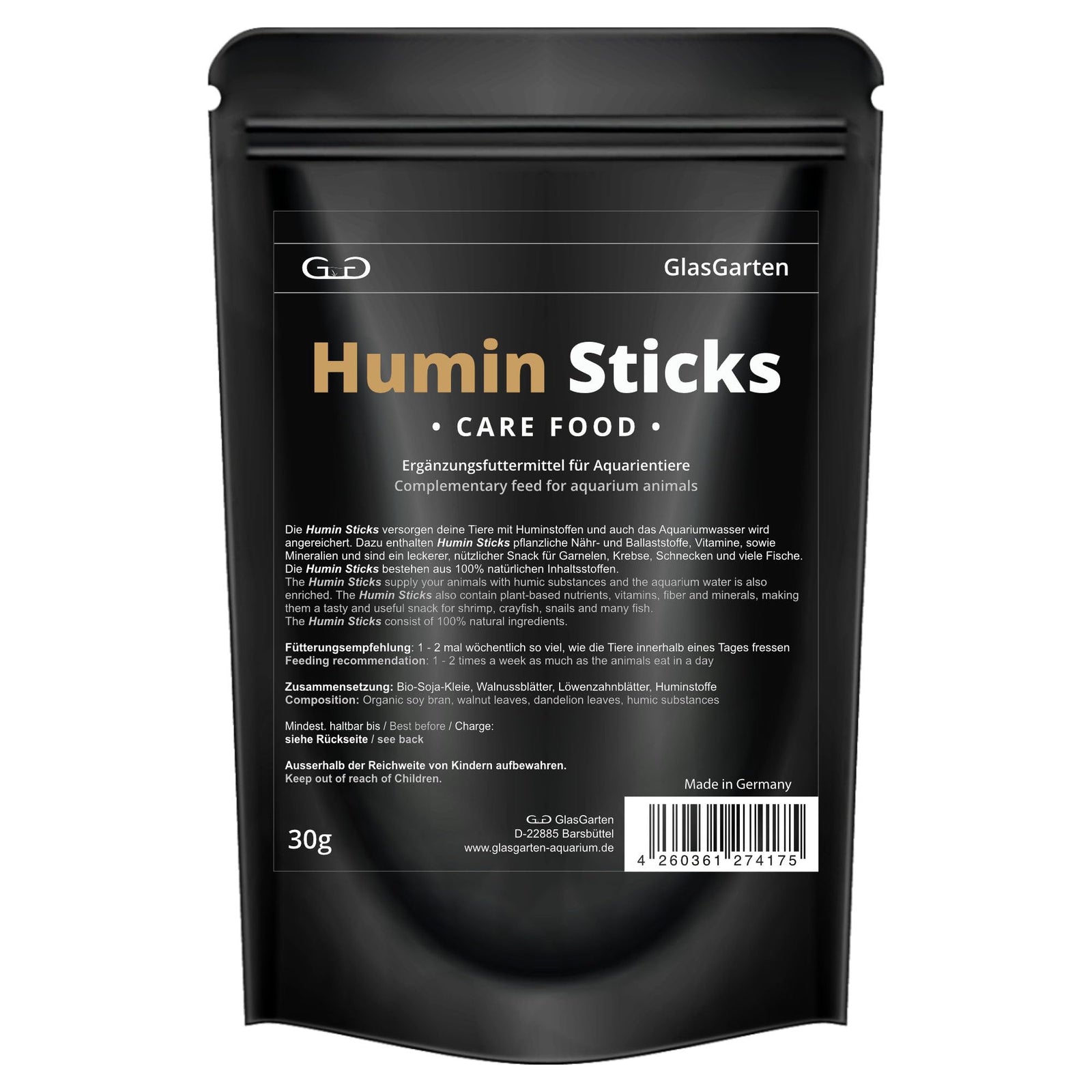 GlasGarten Humin Sticks - Care Food