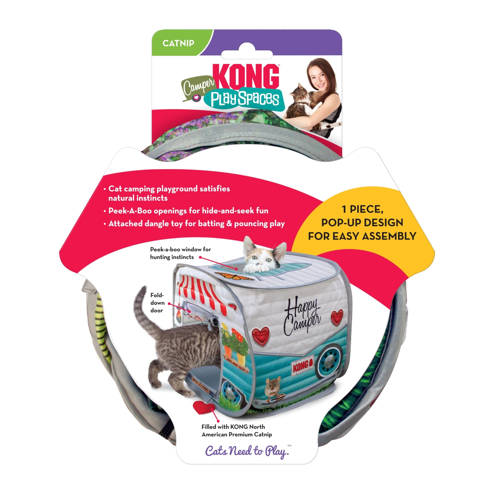 Kong Play Spaces Camper Catnip Toy