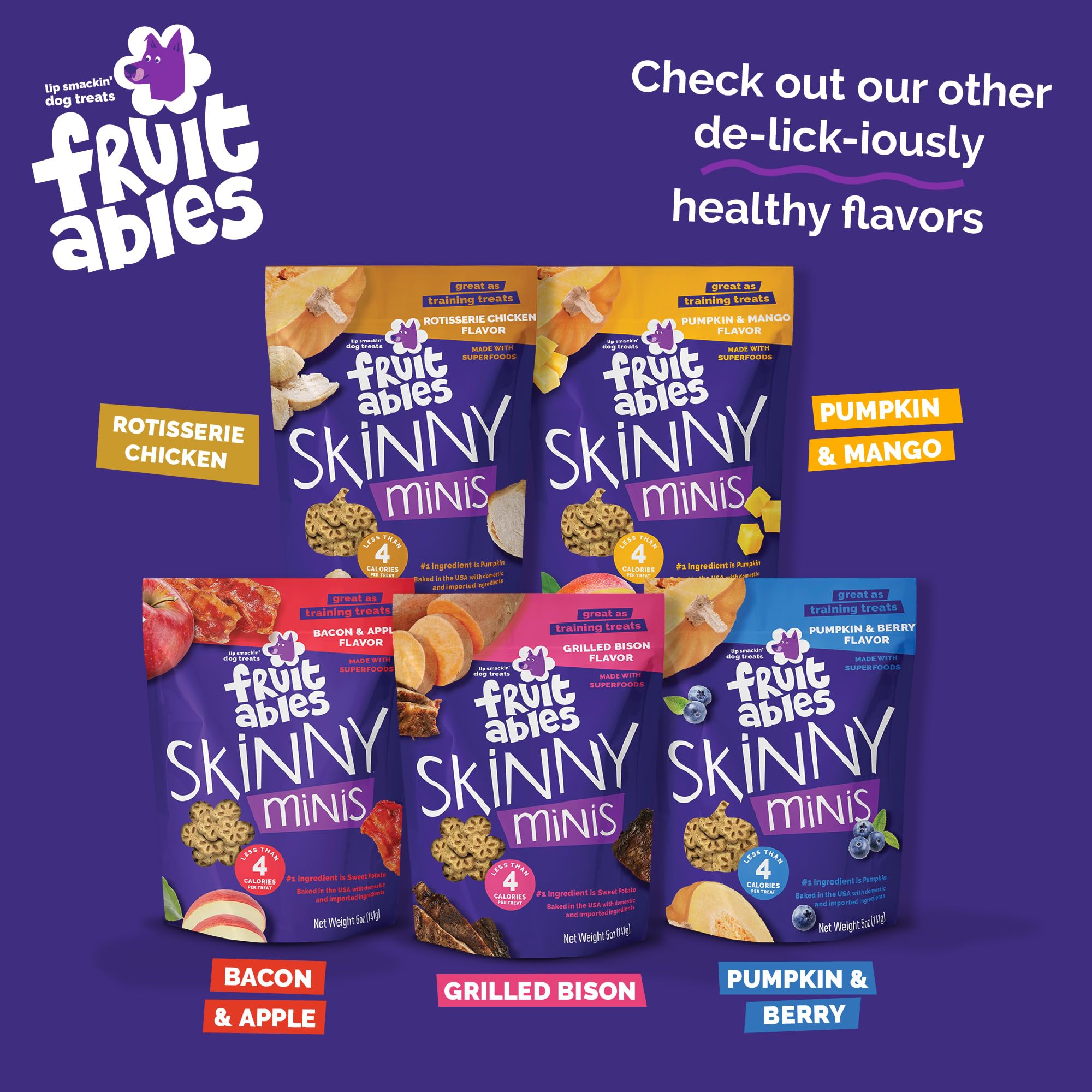 Fruitables Skinni Mini Pumpkin Berry Soft Treats 12oz