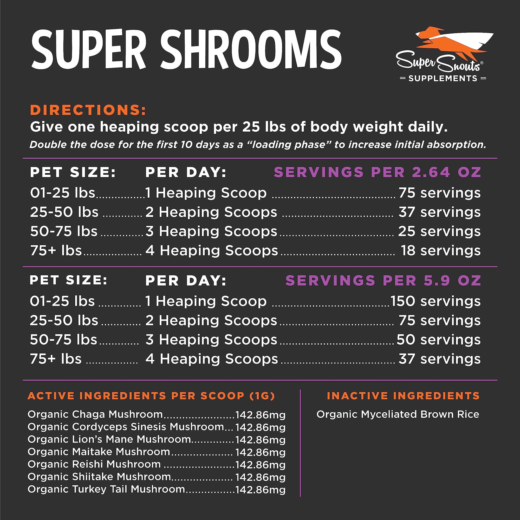 Super Snouts Super Shrooms 2.64oz